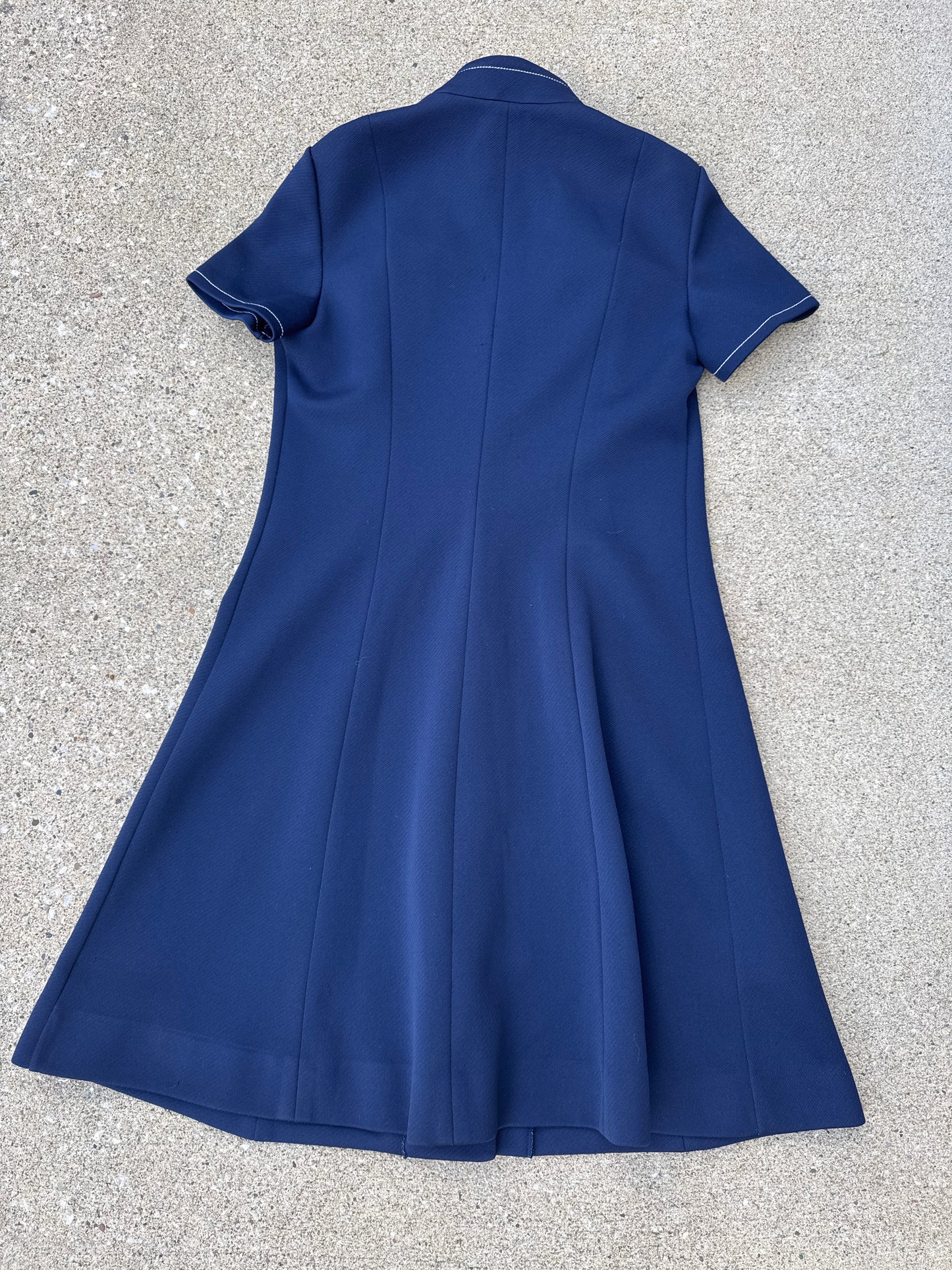 Vintage 70s Women’s Act III Navy Dress Size S/M (Veronica Beard vibes)