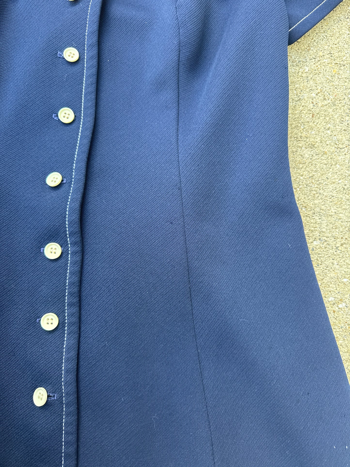 Vintage 70s Women’s Act III Navy Dress Size S/M (Veronica Beard vibes)
