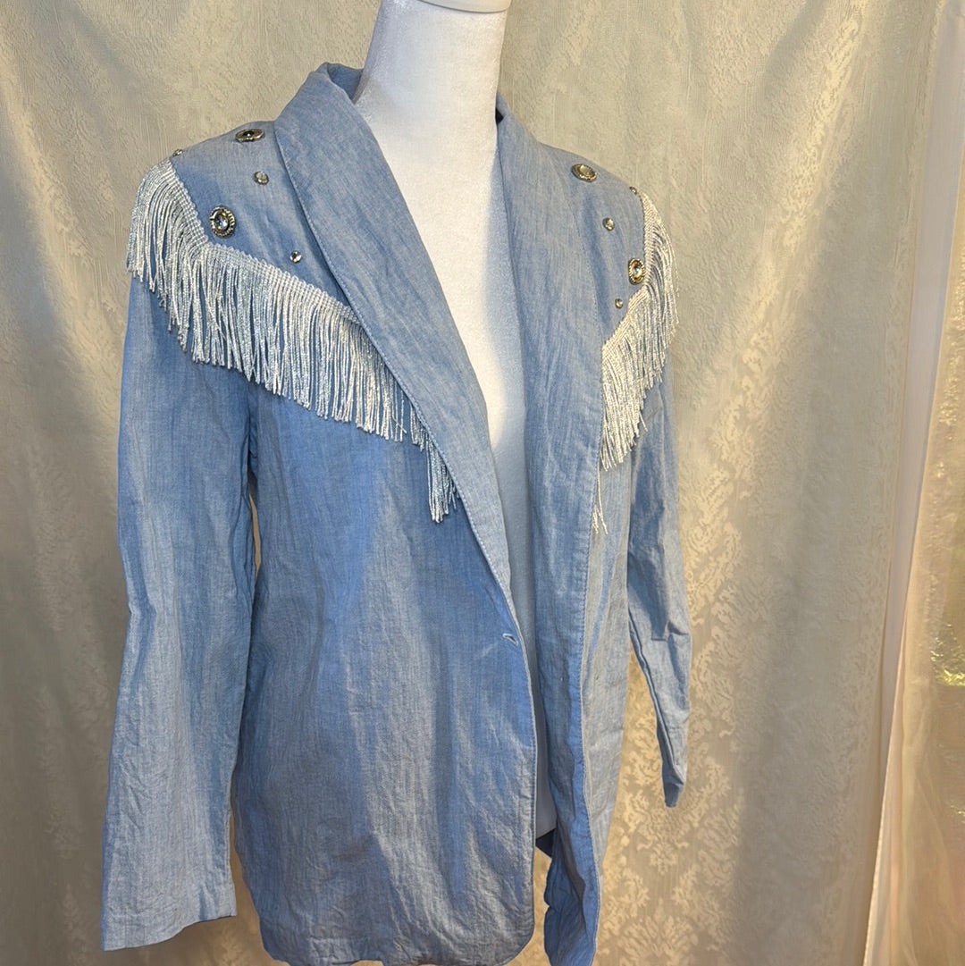 Vintage Women’s Rubbies Fringe Long Sleeve