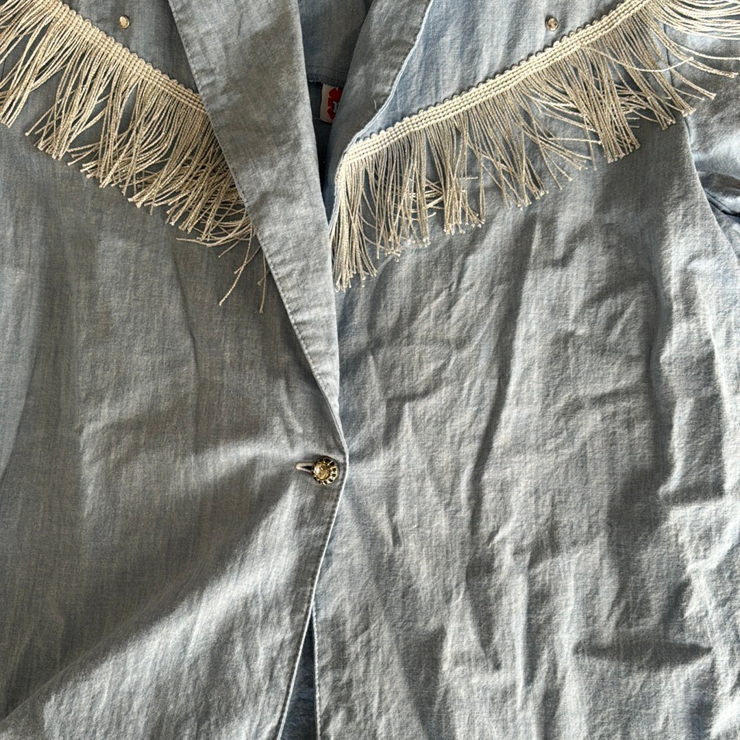Vintage Women’s Rubbies Fringe Long Sleeve