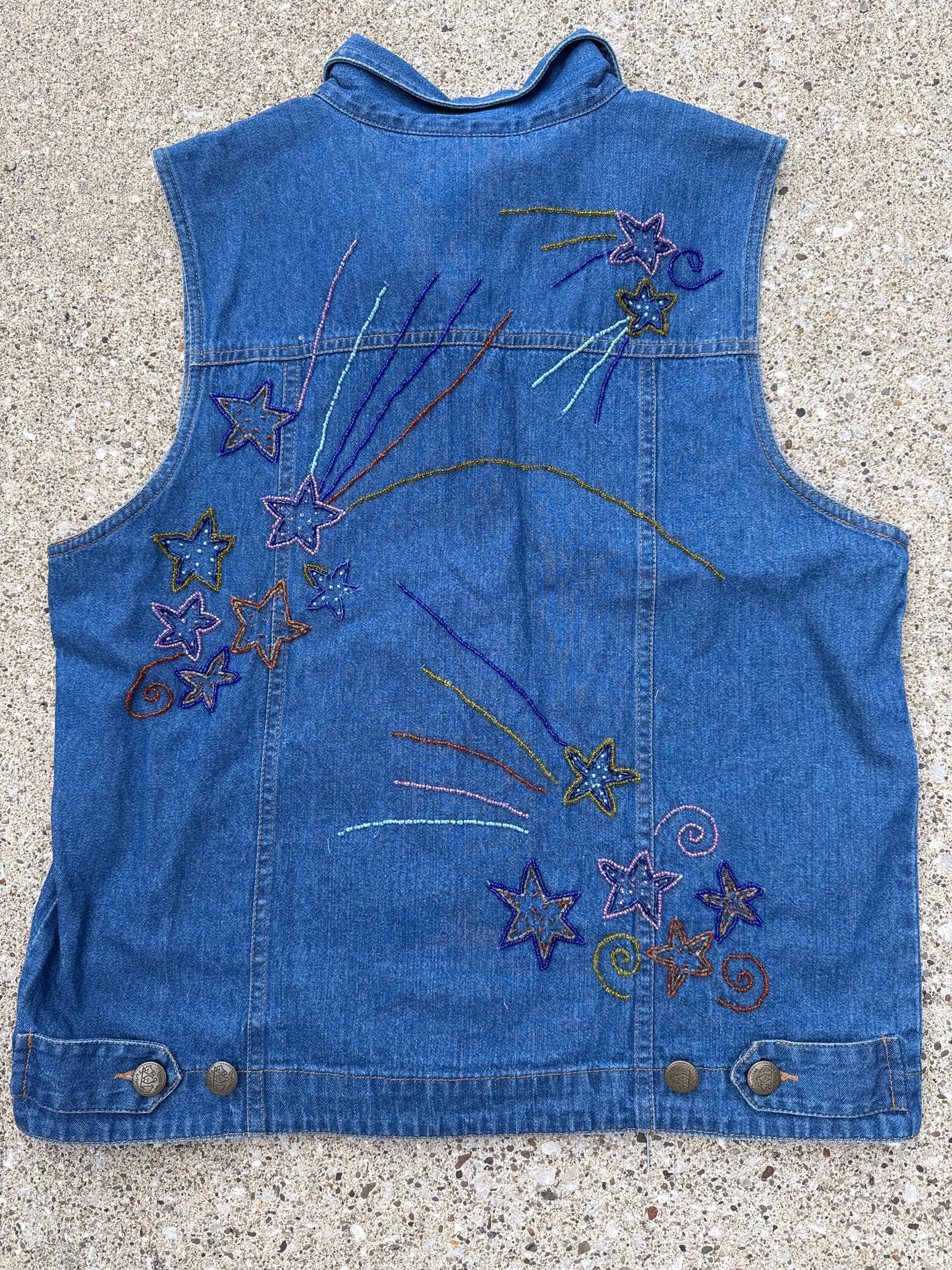 Vintage Women’s The Quacker Factory Denim Vest Size M