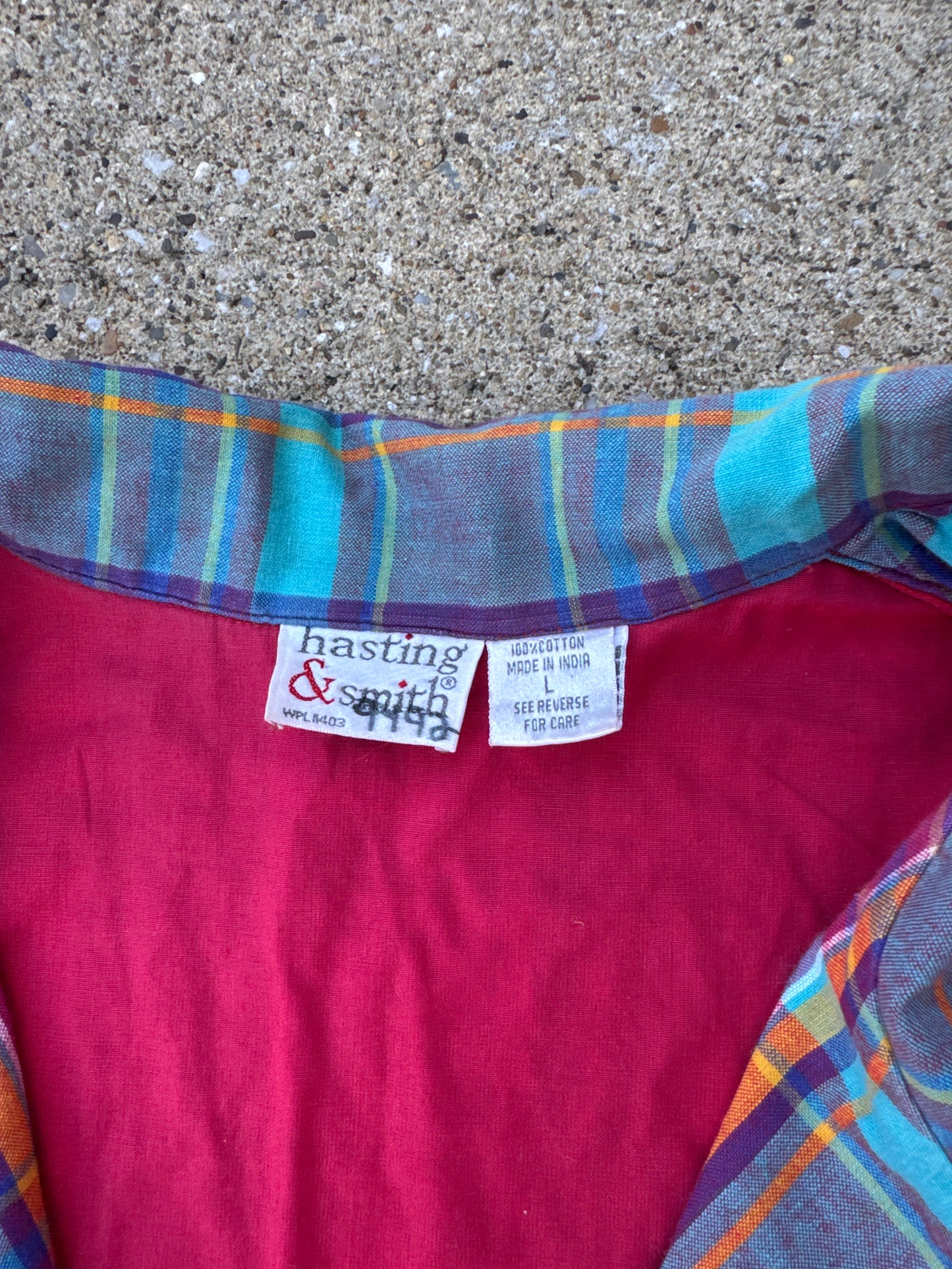 Vintage Hasting & Smith Plaid Blazer Size L