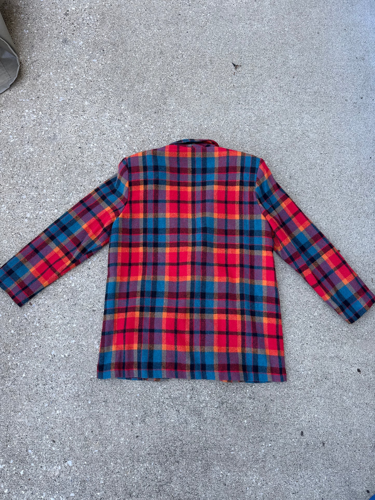 Vintage Women’s Best American Clothing Plaid Wool Blazer Size L