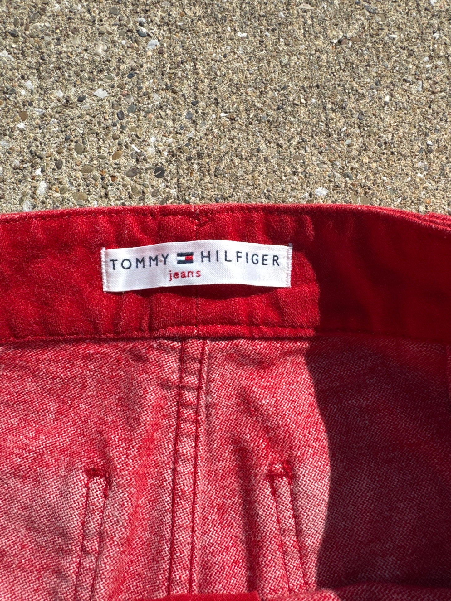 Vintage Y2K Women’s Tommy Hilfiger Red Pants Size 8