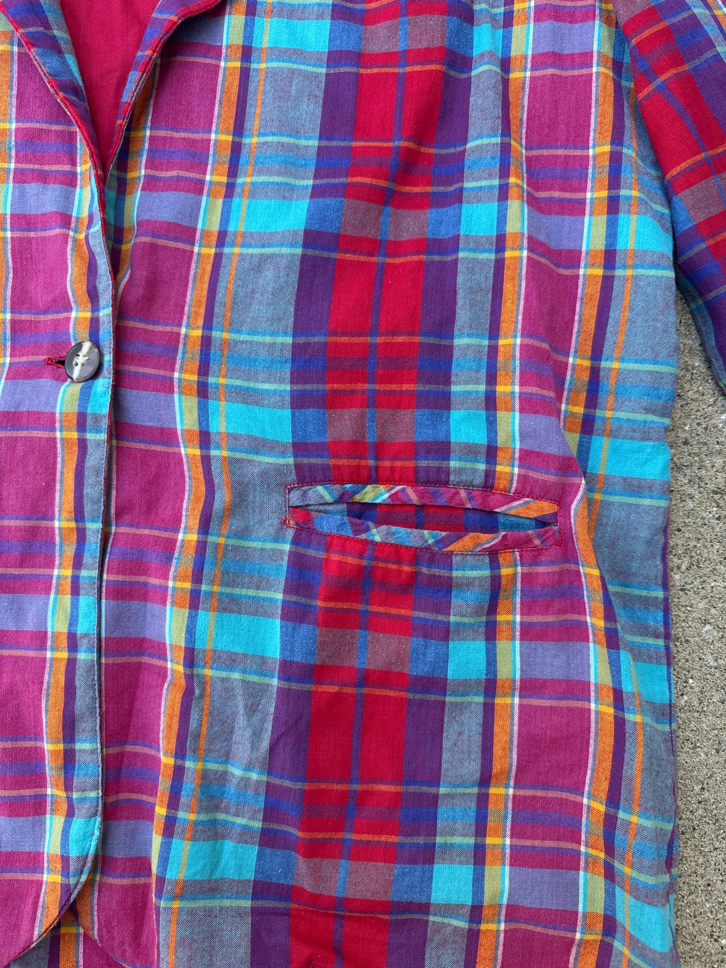 Vintage Hasting & Smith Plaid Blazer Size L