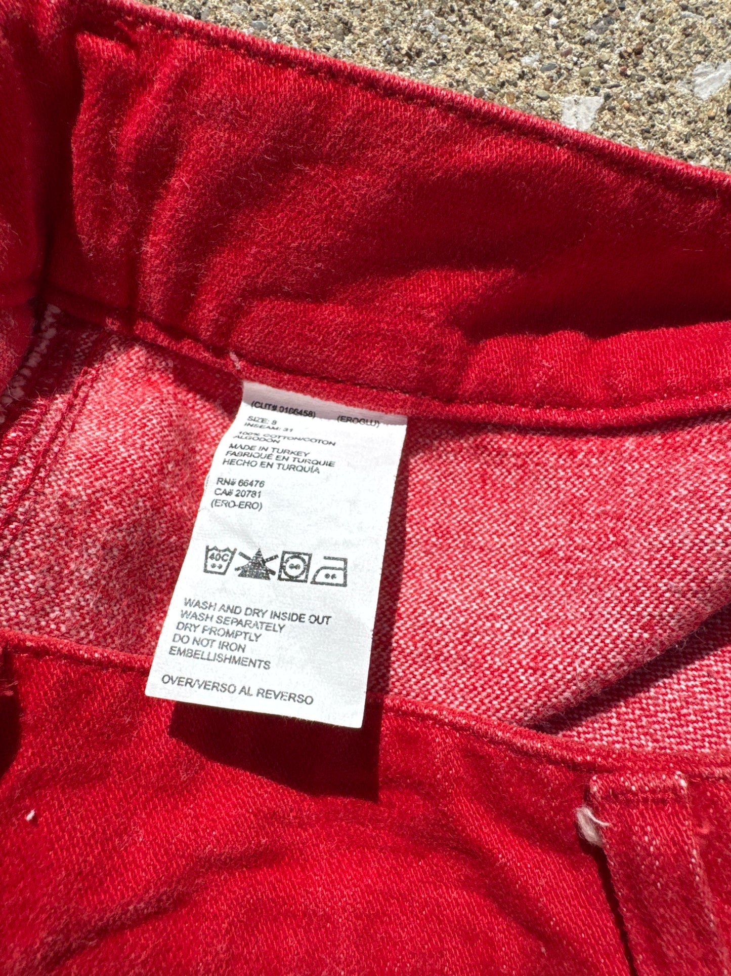Vintage Y2K Women’s Tommy Hilfiger Red Pants Size 8