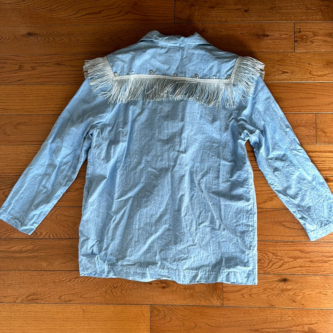 Vintage Women’s Rubbies Fringe Long Sleeve
