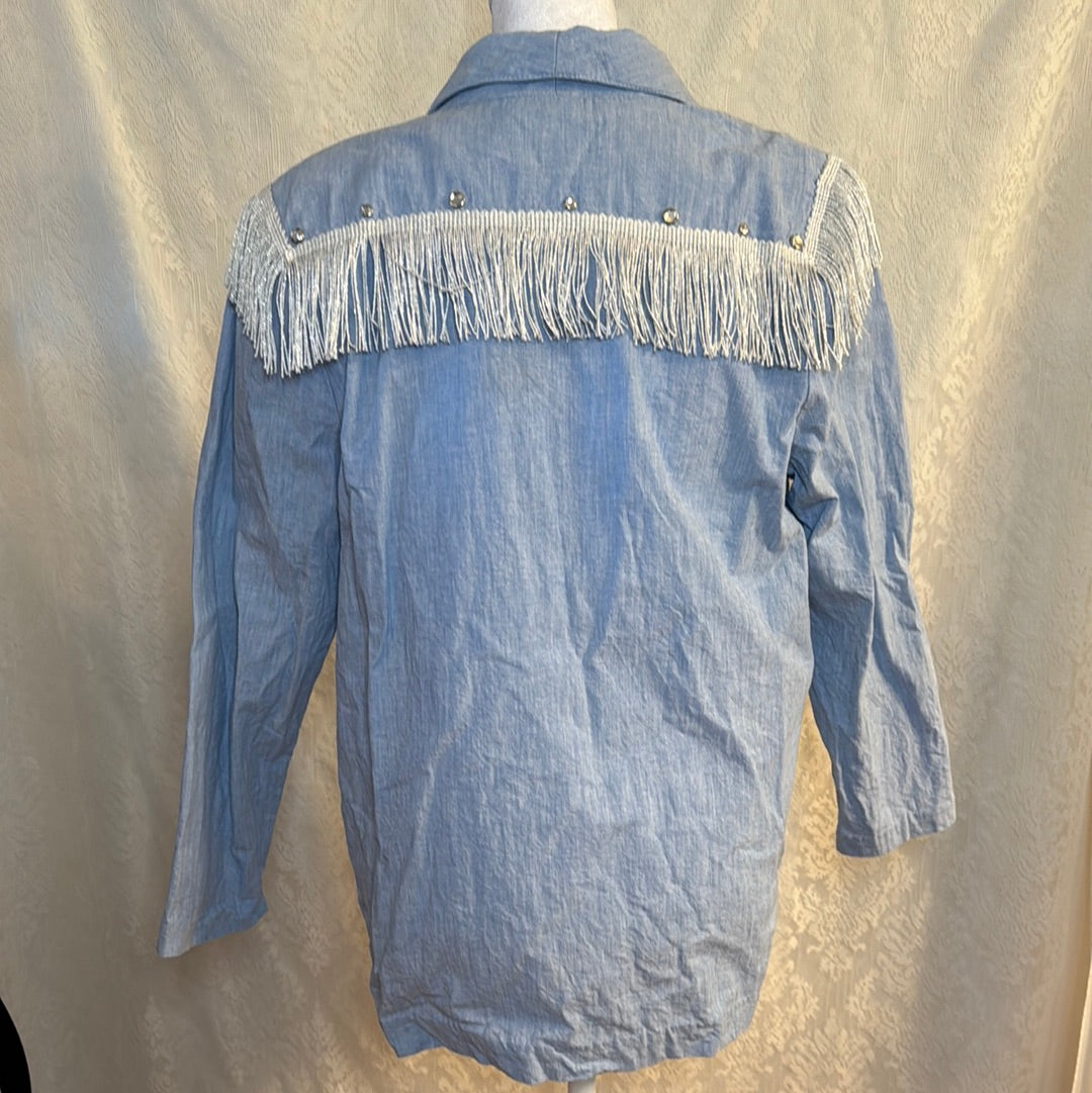 Vintage Women’s Rubbies Fringe Long Sleeve