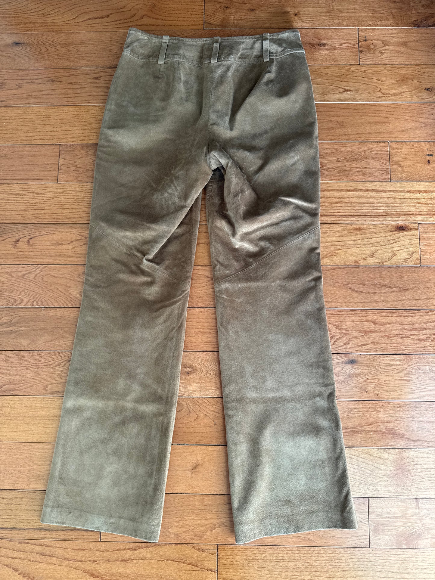 Women’s Ann Taylor Loft Leather Suede Pants Size 4