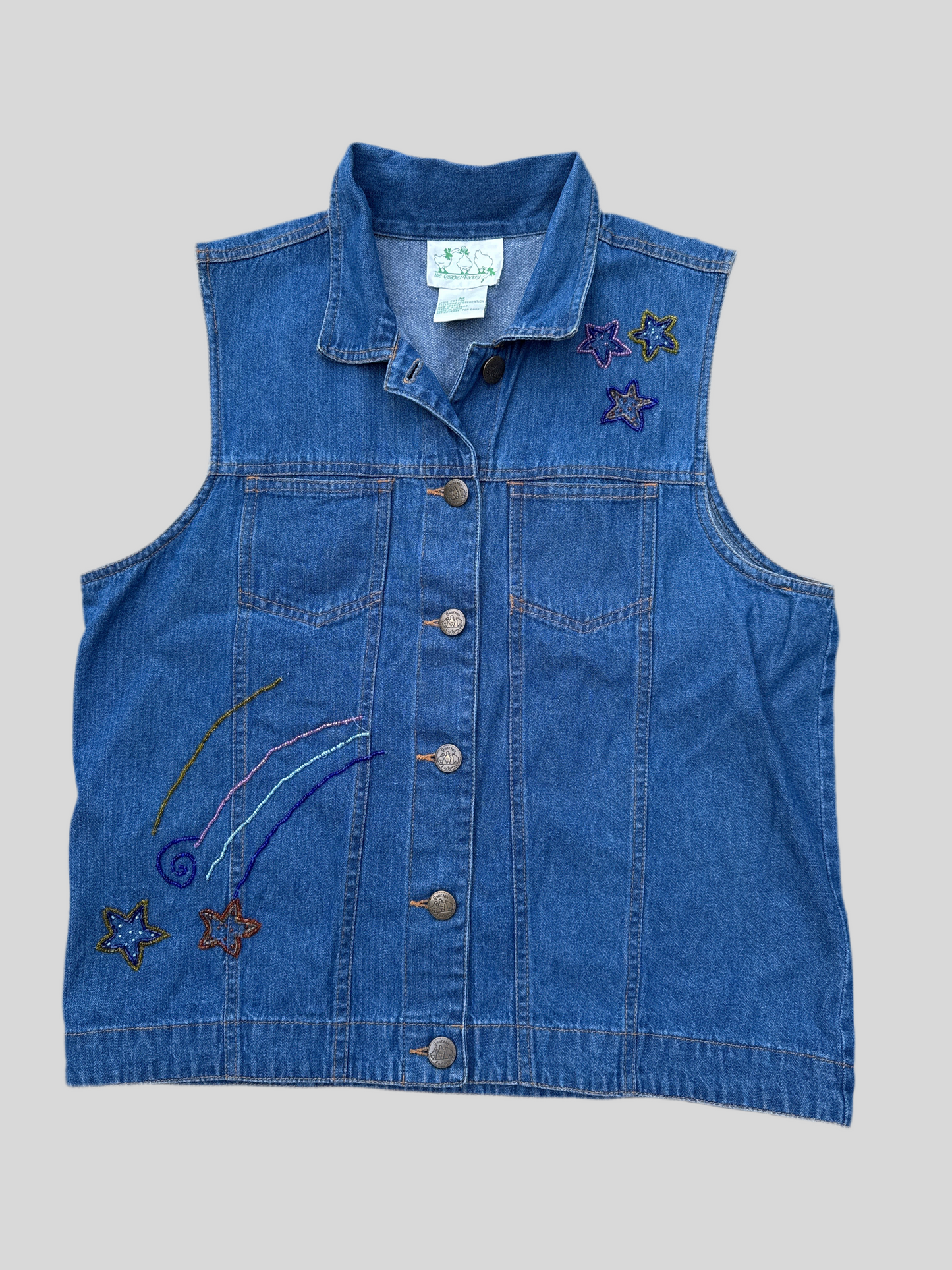 Vintage Women’s The Quacker Factory Denim Vest Size M