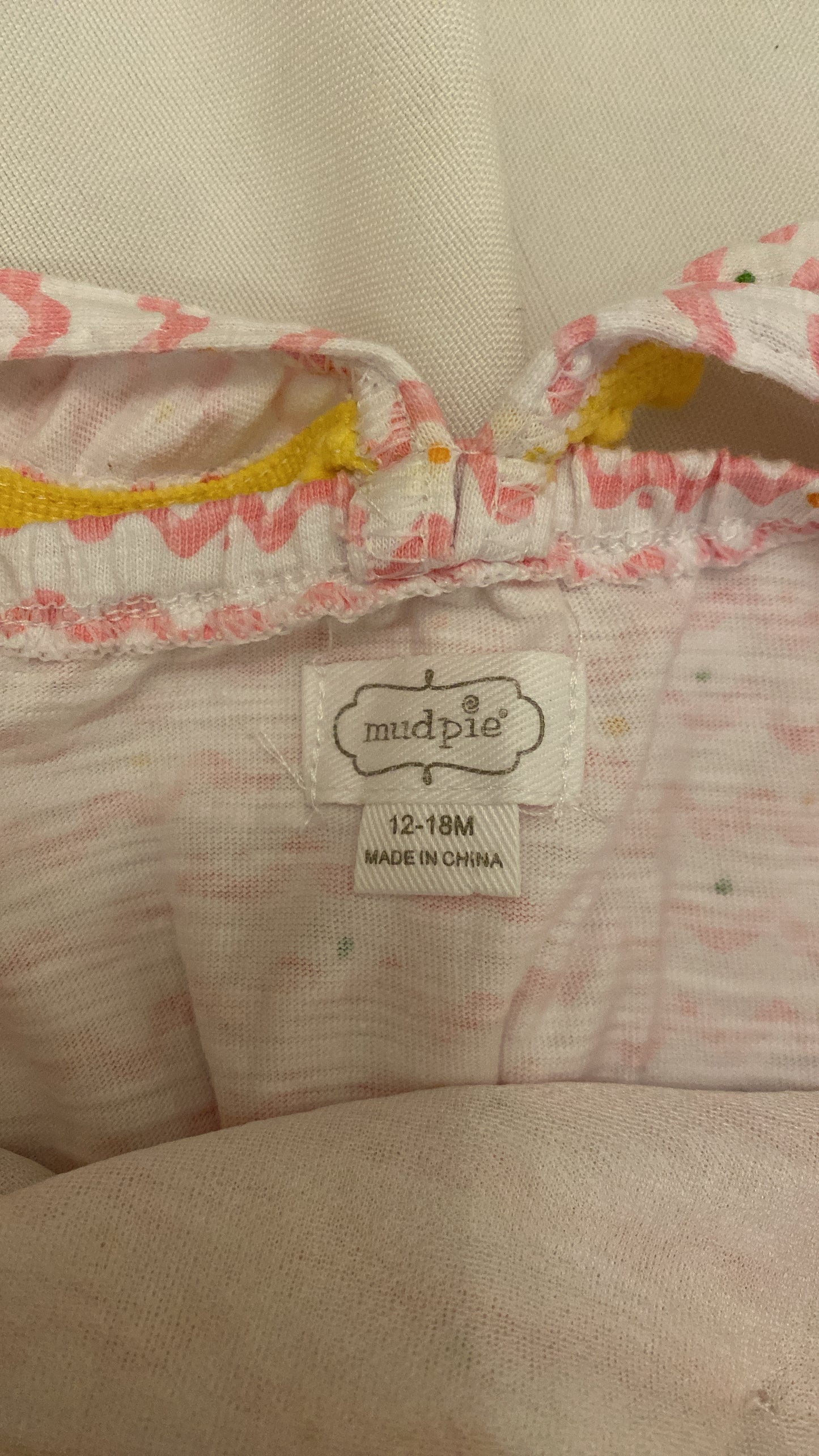 Girls Mud Pie Fruit Romper Size 12-18M