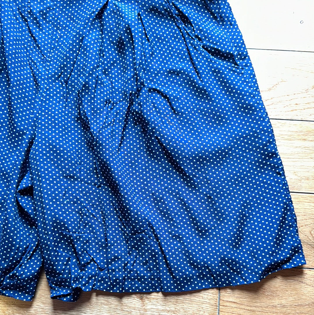 Vintage Ivy Navy Polka Dot Shorts Size Small