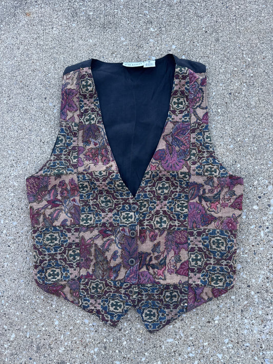 Vintage Women’s Jane Ashley Tapestry Vest Size S