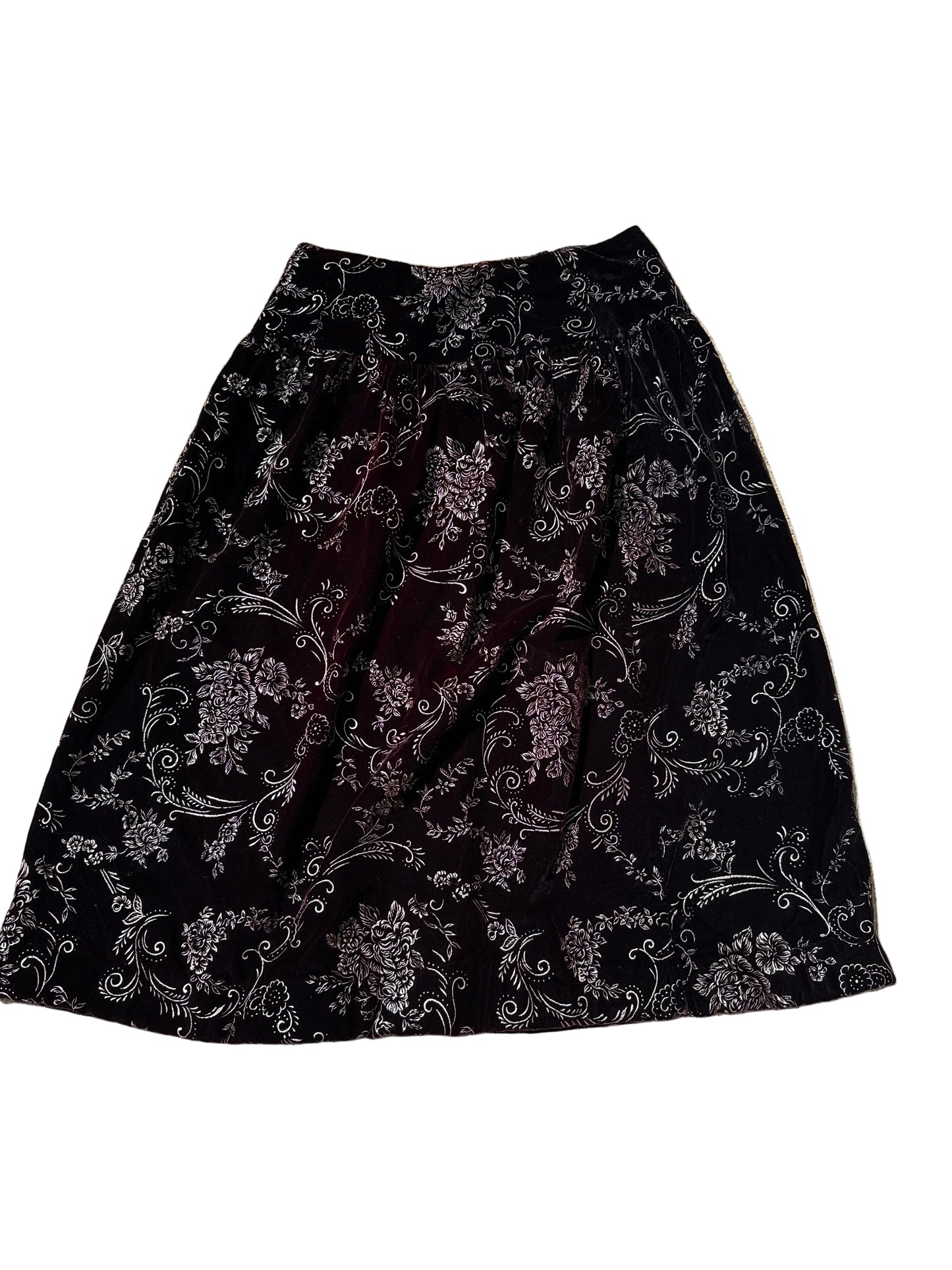 Vintage Women’s Scott McClintock Velvet/Velour Skirt Size 10