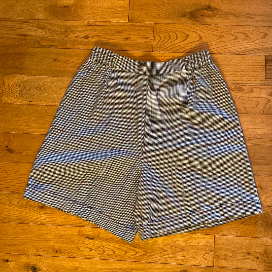 Vintage Women’s Fundamental Things Petites Plaid Shorts Size 14