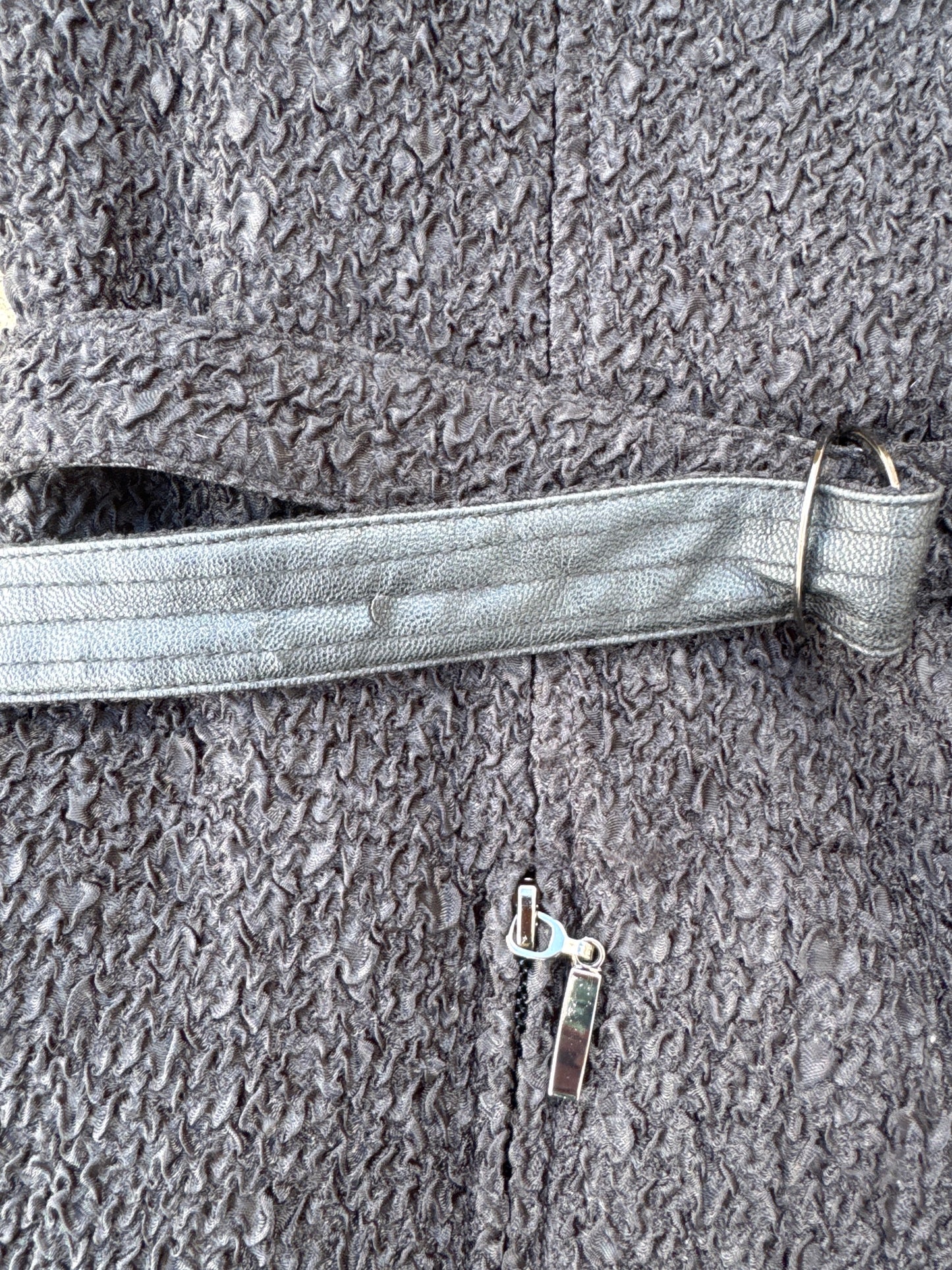 Vintage Simon Chang Black Trench Coat size 10