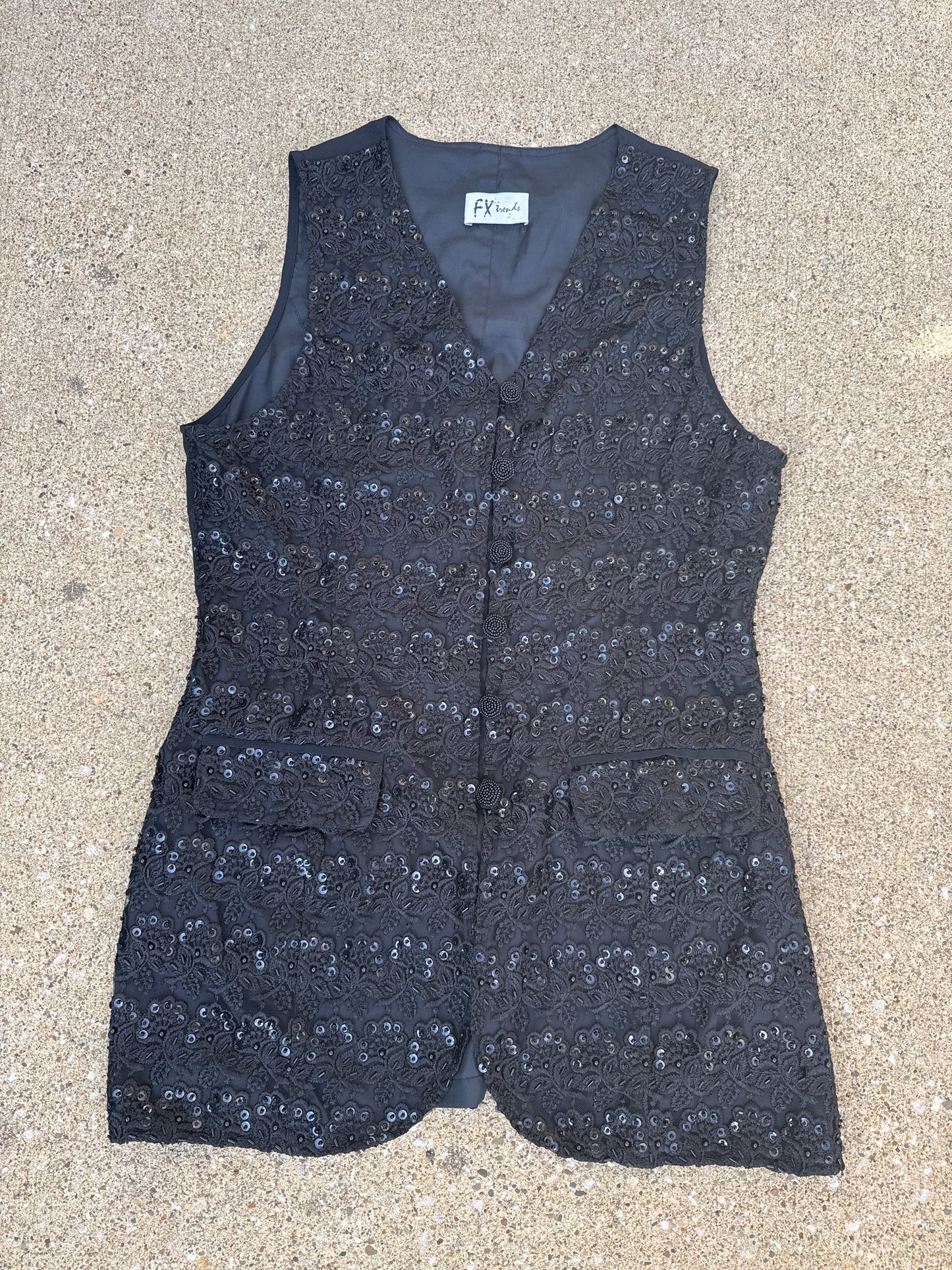 Vintage FX Trends Sequined Blouse Size S