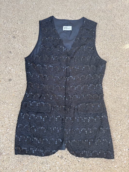 Vintage FX Trends Sequined Blouse Size S