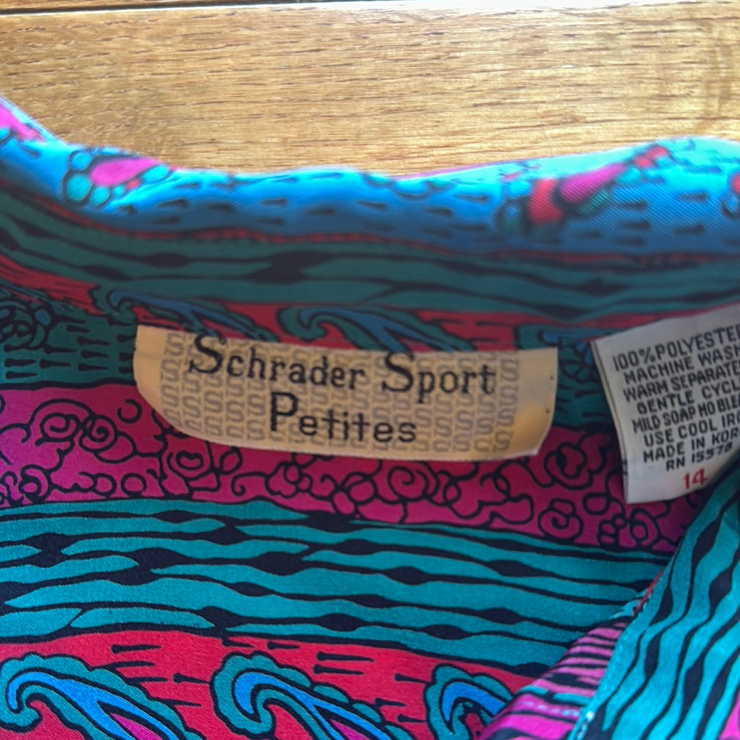 Vintage Women’s Schrader Sport Petites Dress Size 14