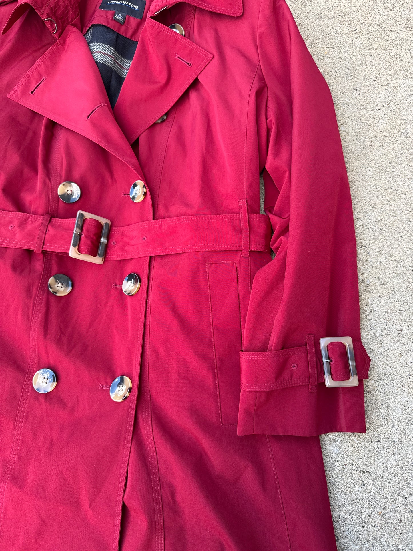 Women’s London Fog Trench Coat Size XL