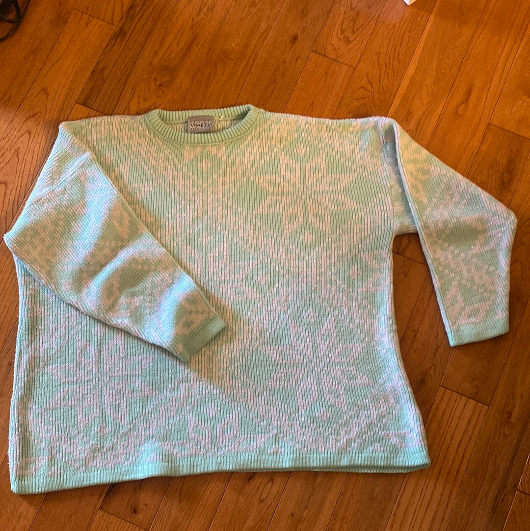 Vintage Women’s Venezia Snowflake Sweater Size L