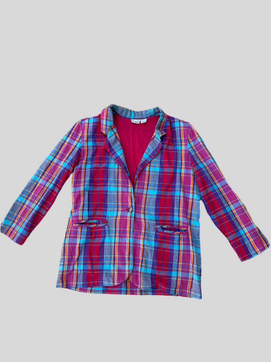 Vintage Hasting & Smith Plaid Blazer Size L