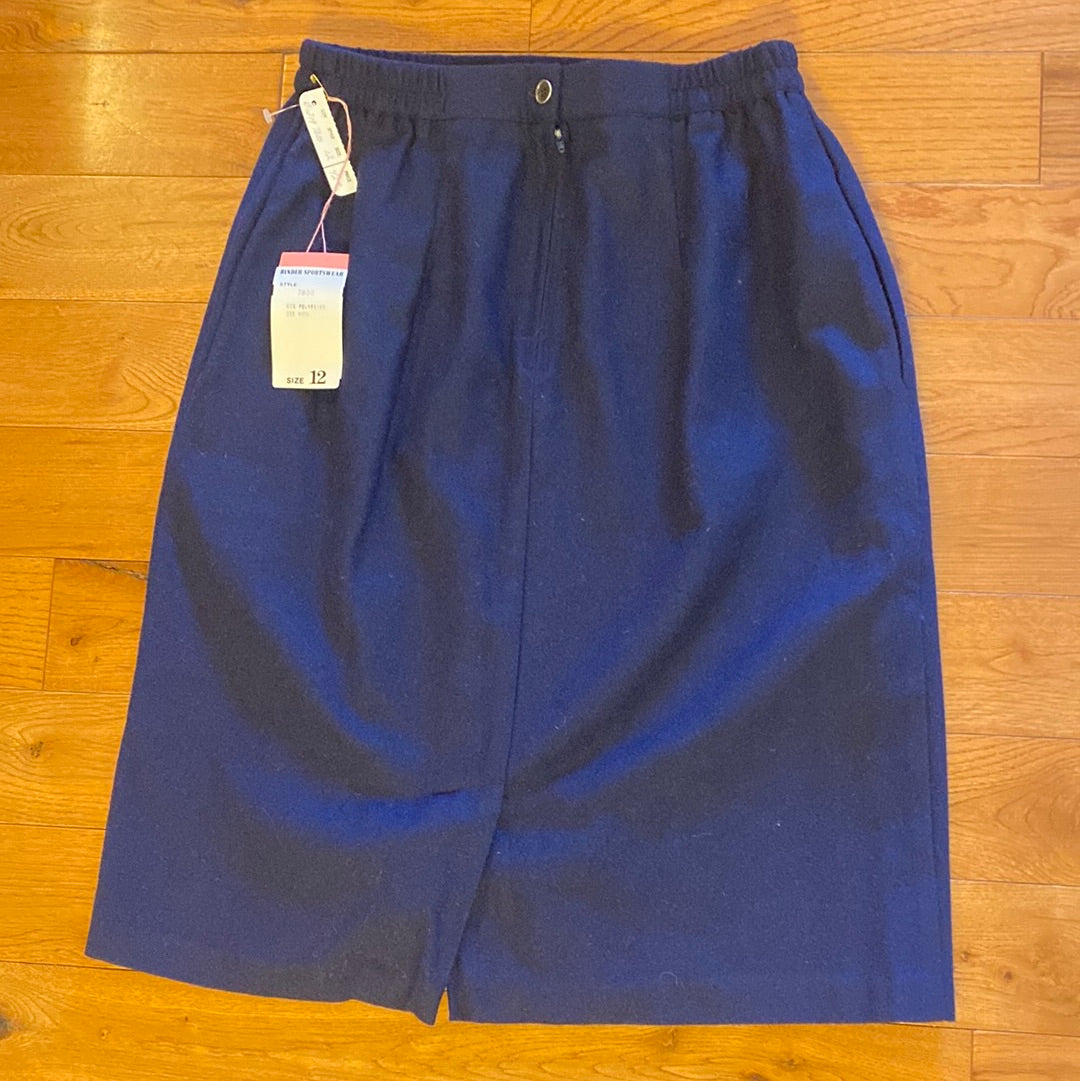 Vintage Women’s Binder Sportswear Wool Skirt — Size 12