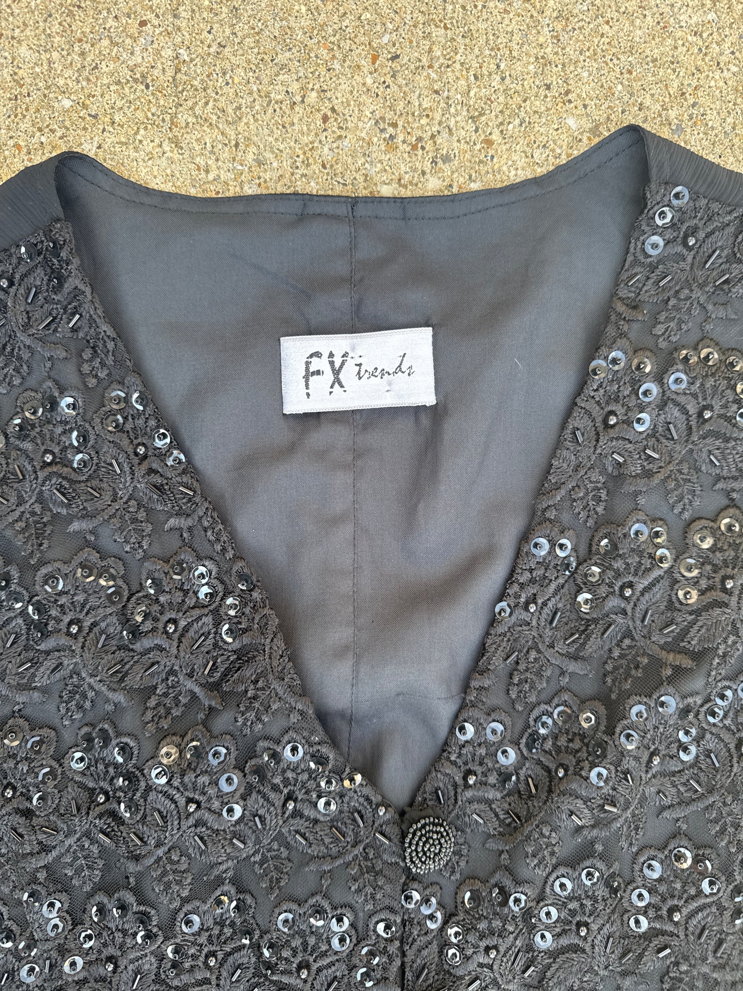 Vintage FX Trends Sequined Blouse Size S