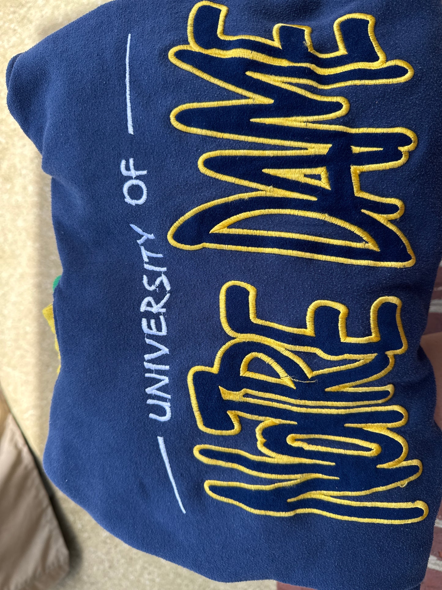 Vintage Notre Dame Starter Hooded Sweatshirt Size L