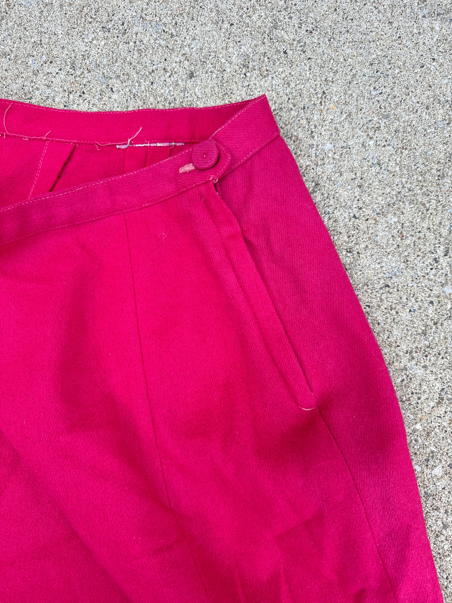 Vintage Women’s Pink Wool Skirt