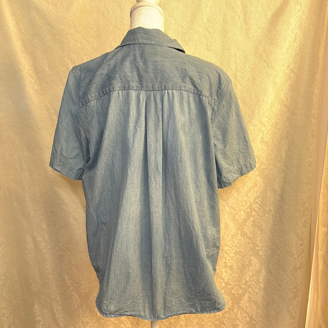 Vintage Bechamel Short Sleeve Button Up Size M