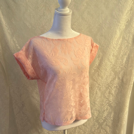 Vintage Heidi Lace Shirt Size M