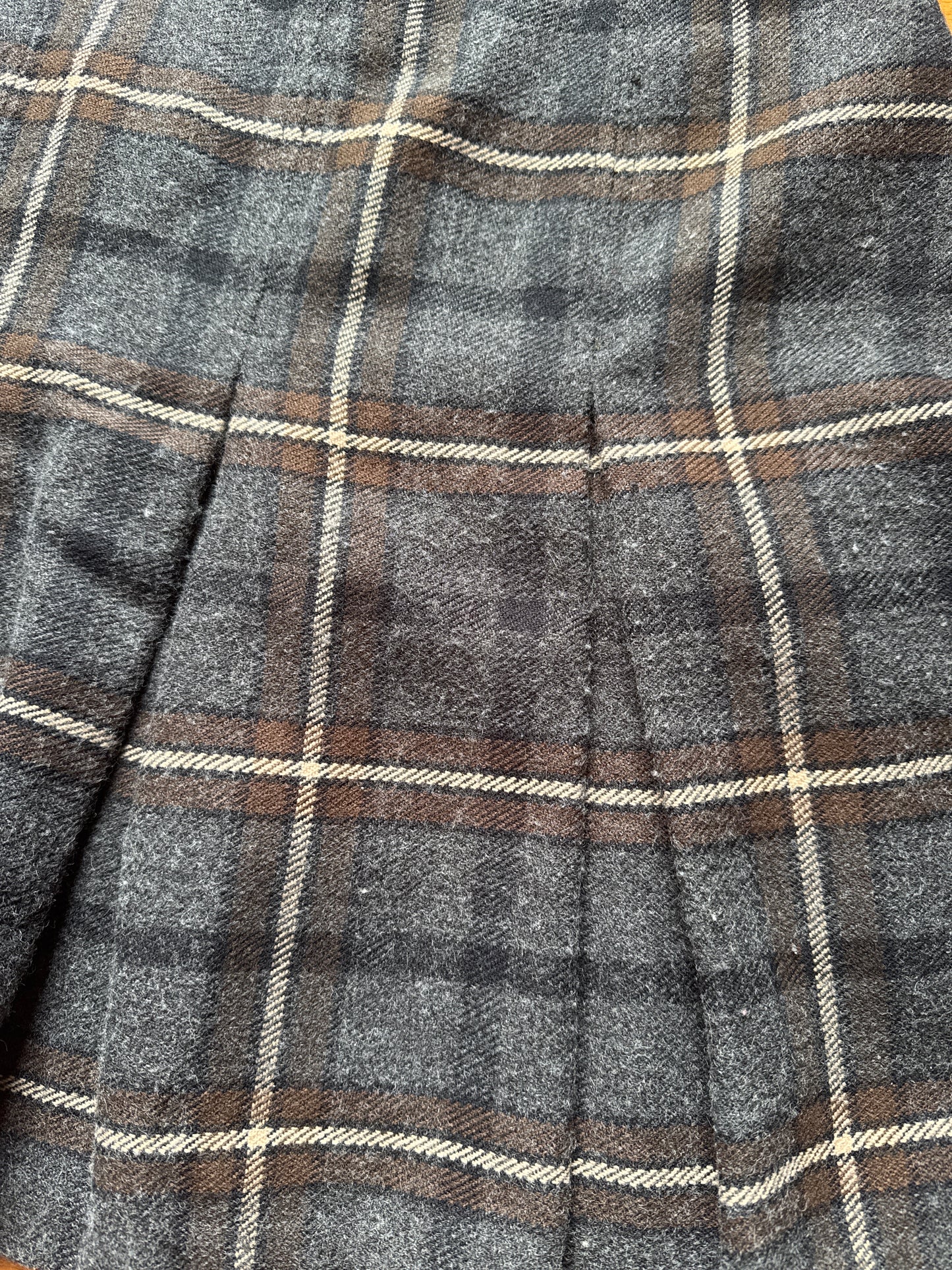 Vintage Women’s Compagnie Internationale Express Plaid Wool Skirt Size 5/6