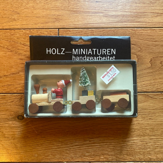 Vintage Holz-Miniaturen Wooden Train