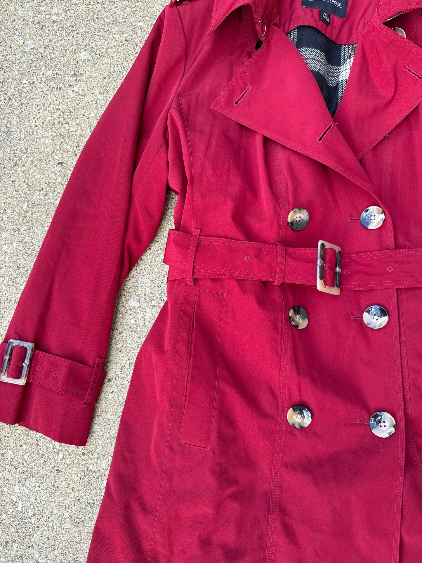 Women’s London Fog Trench Coat Size XL