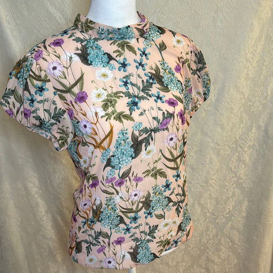 Sweet Pea for New York & Company Floral Blouse Size XS