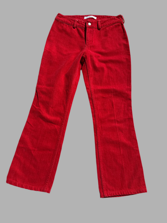 Vintage Y2K Women’s Tommy Hilfiger Red Pants Size 8