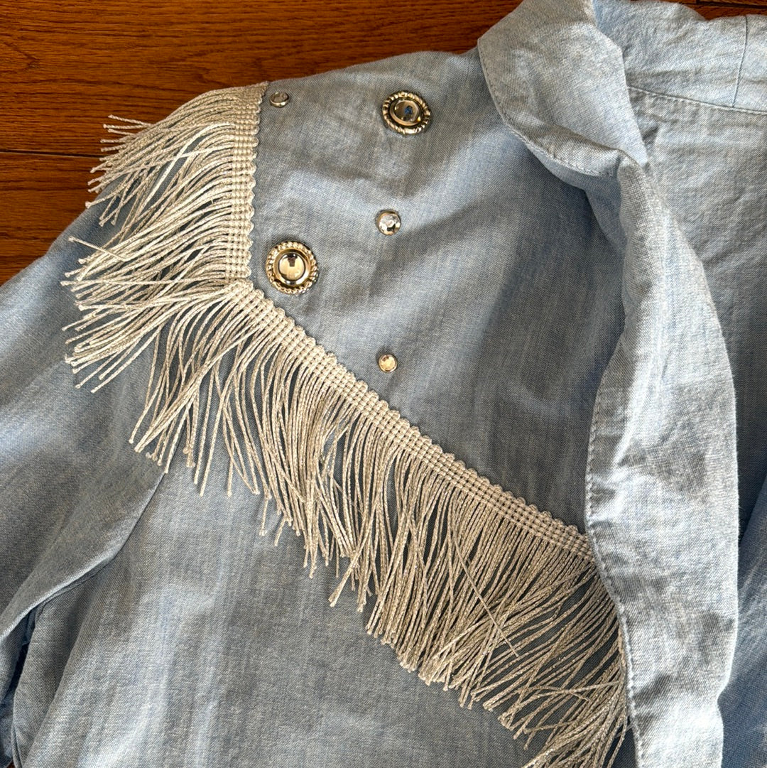 Vintage Women’s Rubbies Fringe Long Sleeve