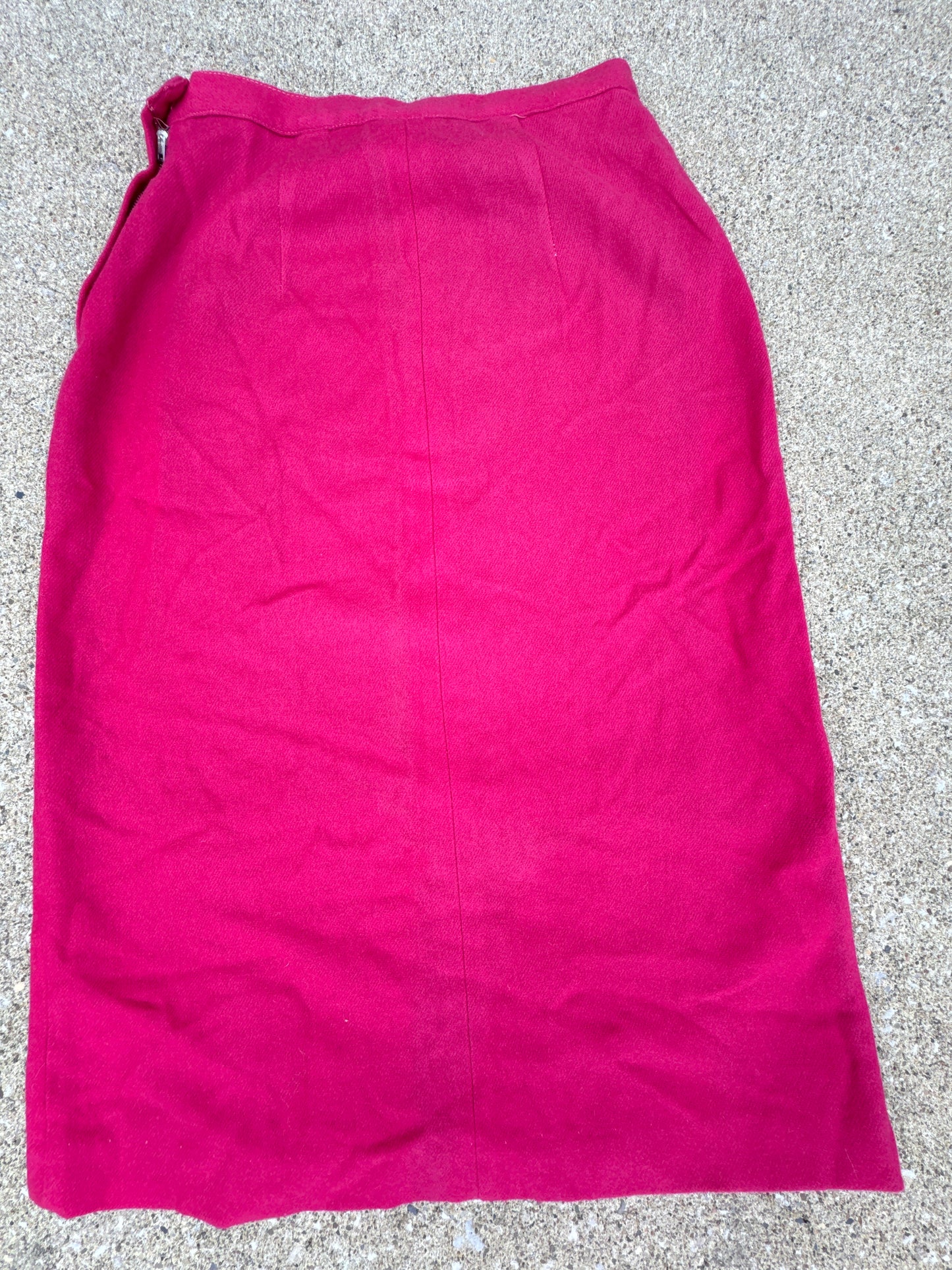 Vintage Women’s Pink Wool Skirt