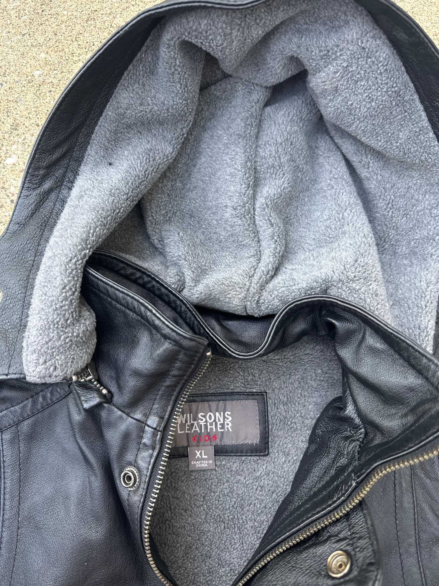 Kids Wilsons Leather Jacket Size XL