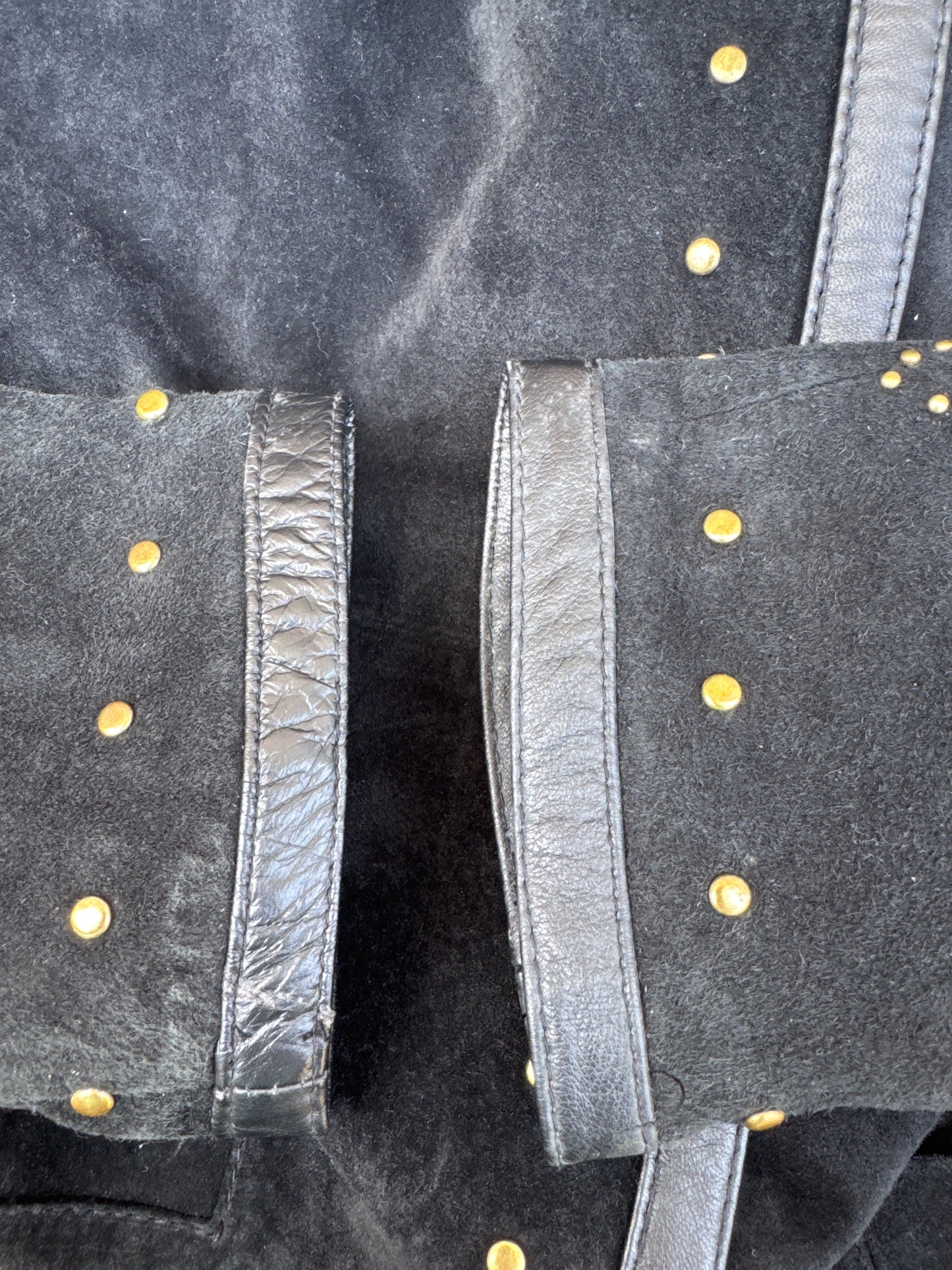 Vintage Linea Black Suede Jacket Size XS
