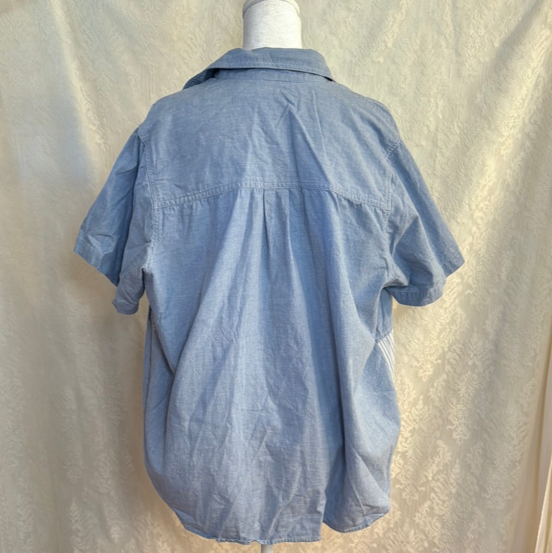 Vintage Fashion Bug Short Sleeve Button Up Size 14/16