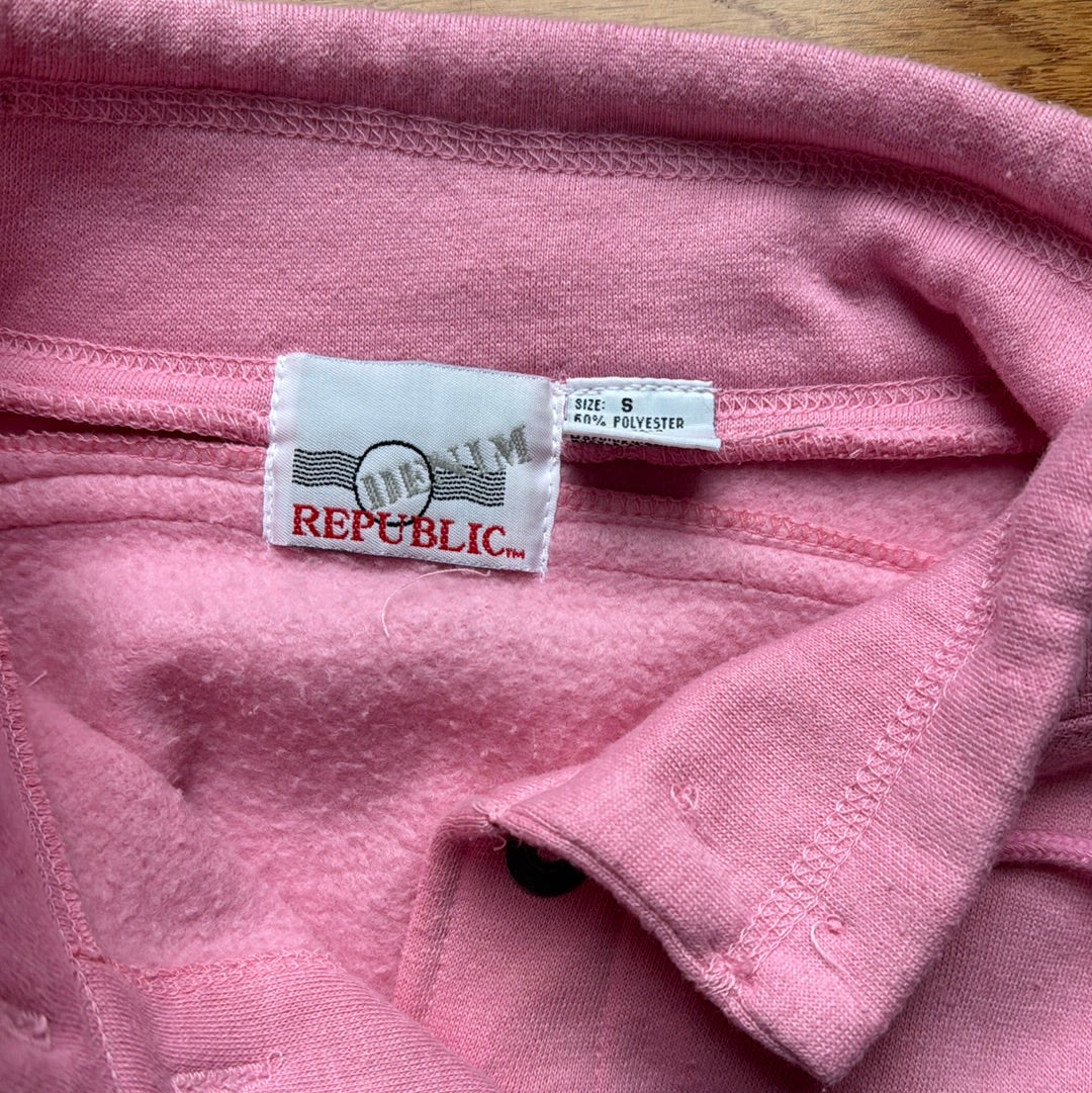 Vintage Women’s Denim Republic Pink Sweatshirt Size S