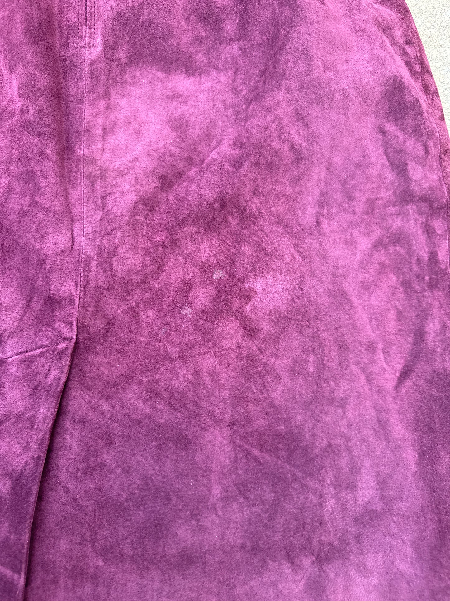 Vintage 80s Evan Davies Suede Suit Set Size 14