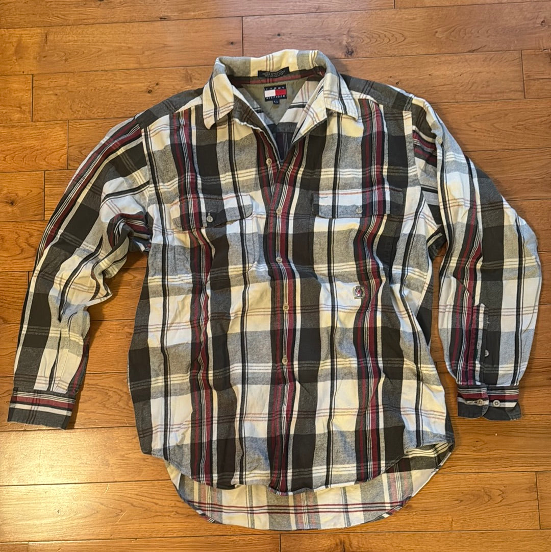 Vintage Tommy Hilfiger Plaid Flannel Size Small (Men’s)