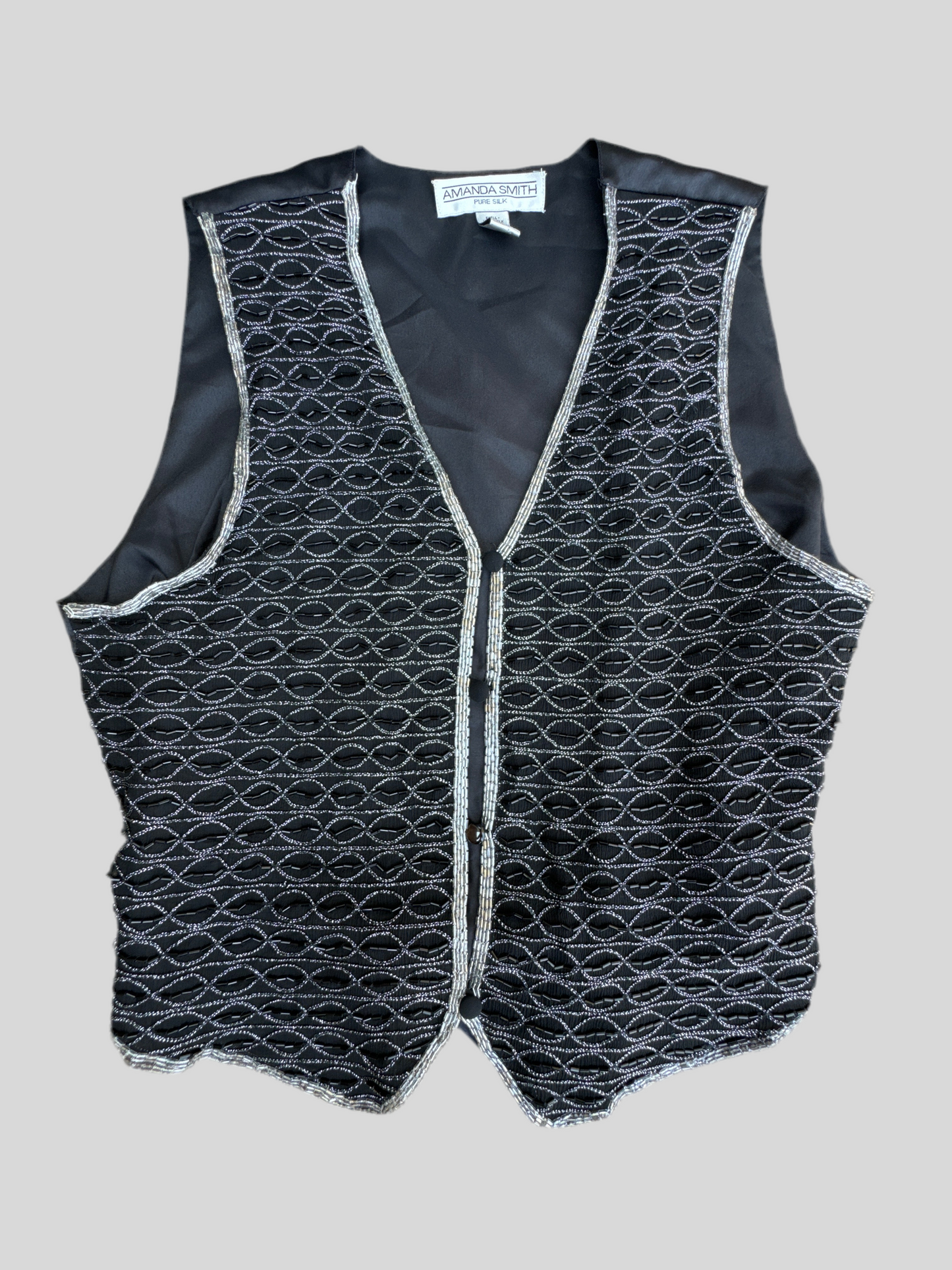 Vintage Amanda Smith Silk Vest — Medium