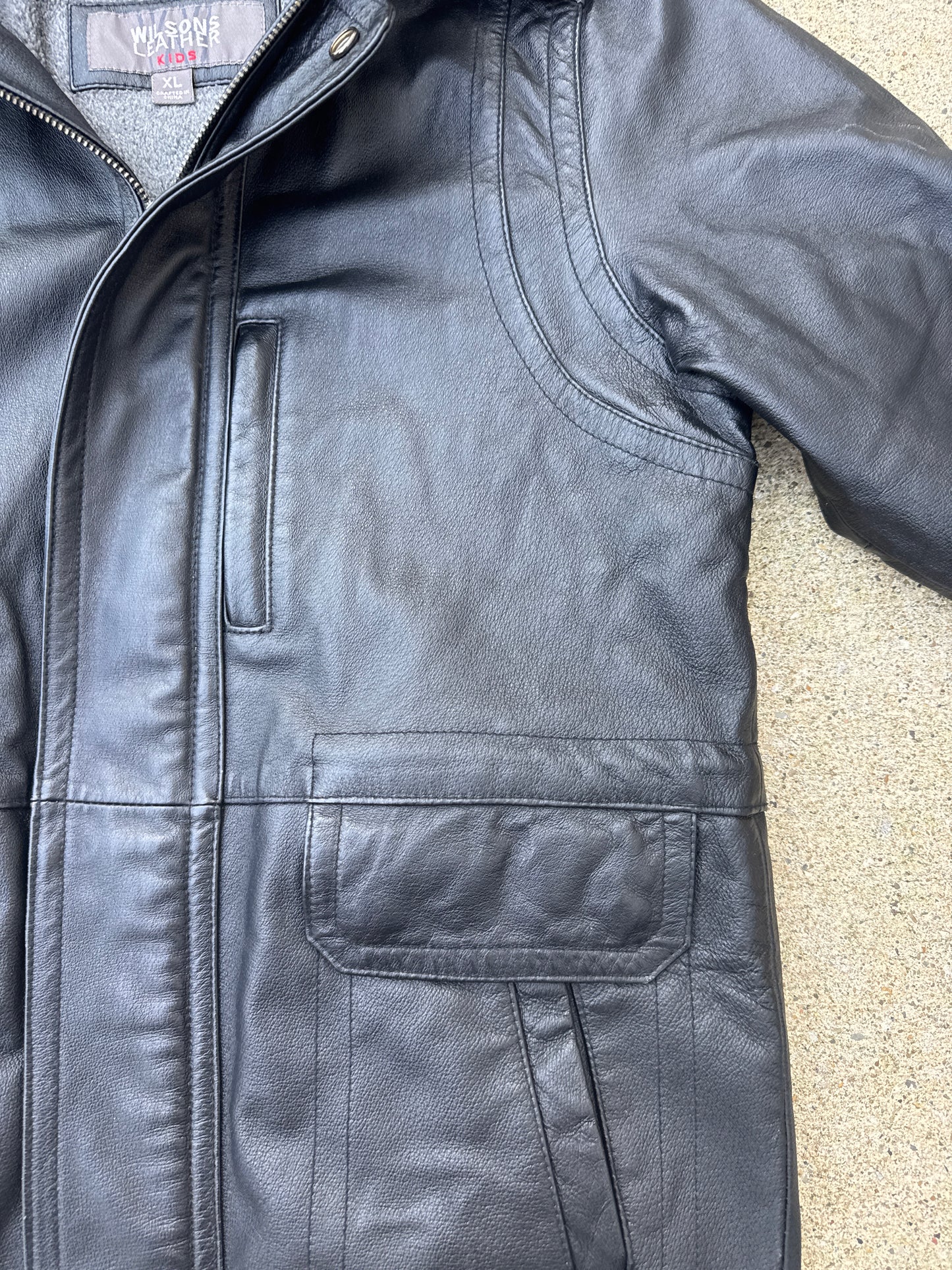Kids Wilsons Leather Jacket Size XL