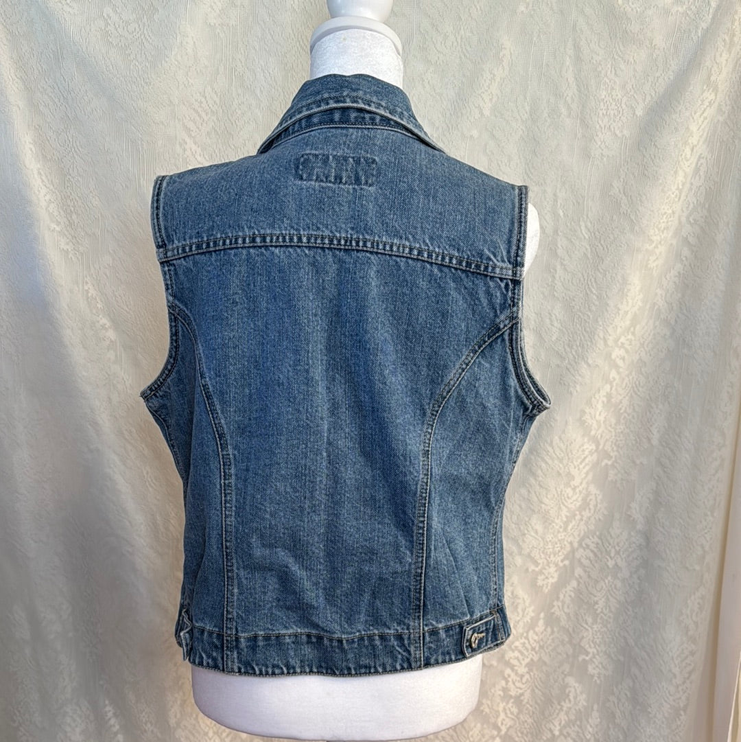 Vintage L.A. Blues Denim Vest Size M