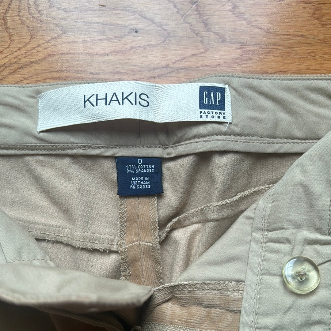 Y2K Women’s Gap Corduroy Khaki size 0