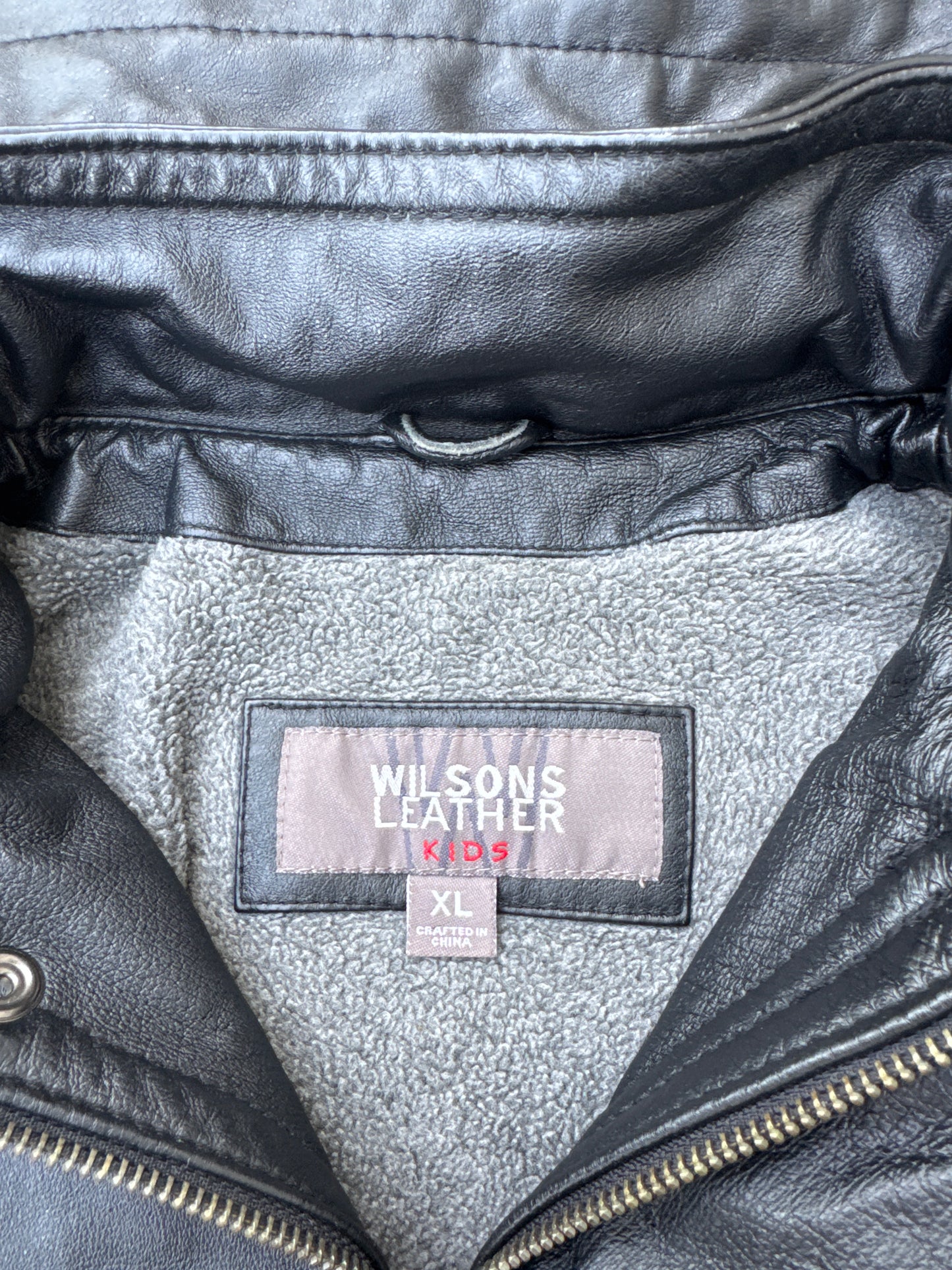 Kids Wilsons Leather Jacket Size XL